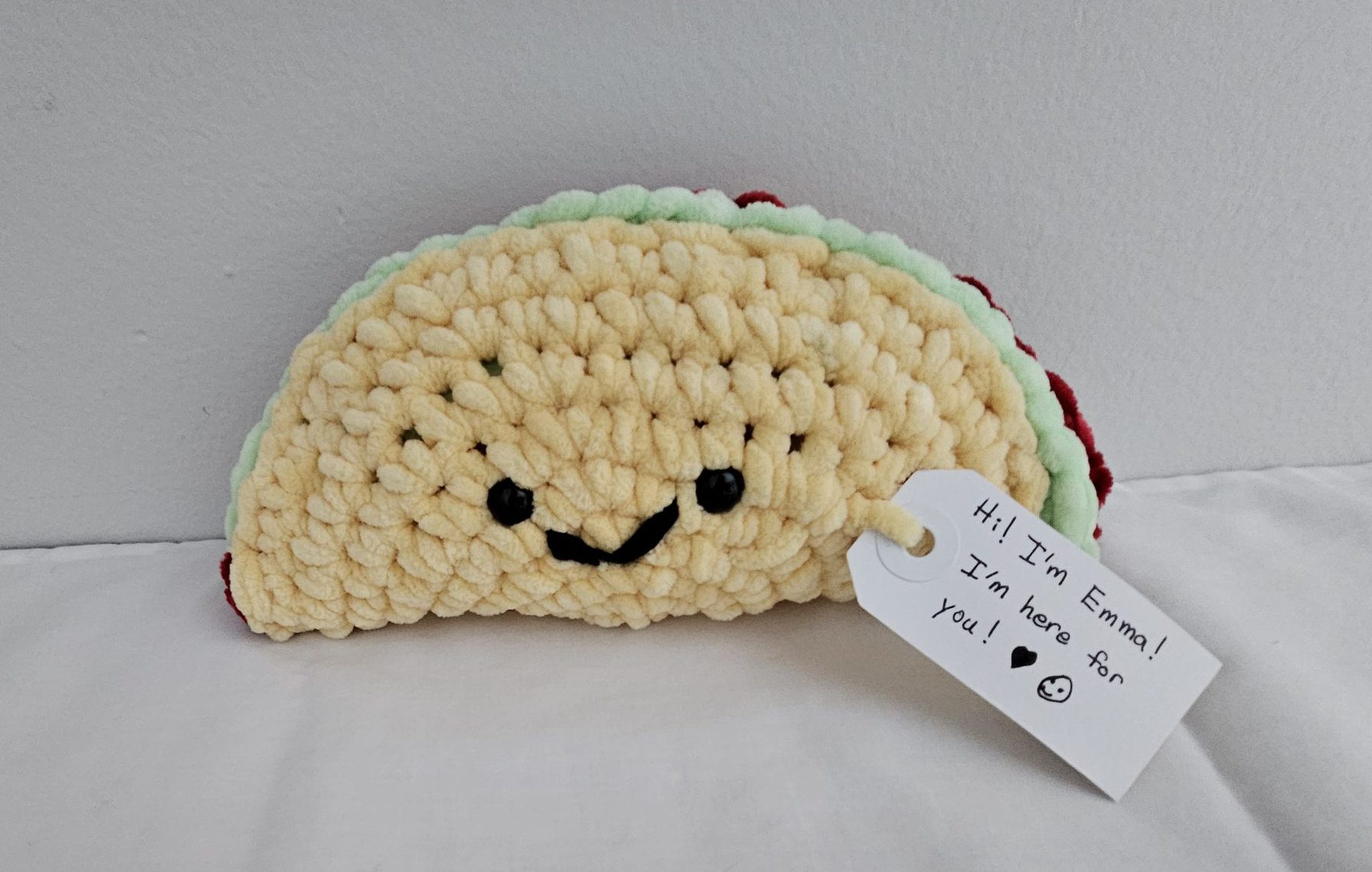 Hug-A-Taco: Crocheted Emotional Support Taco
