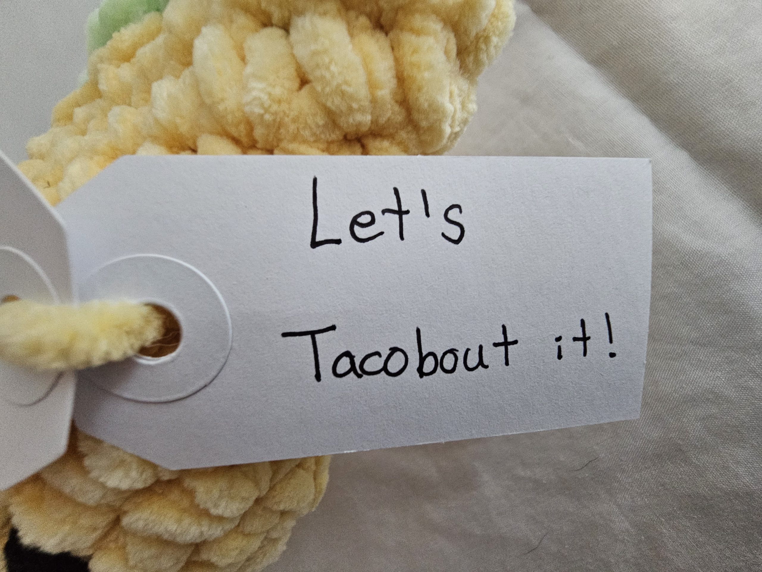 Hug-A-Taco: Crocheted Emotional Support Taco - Image 3